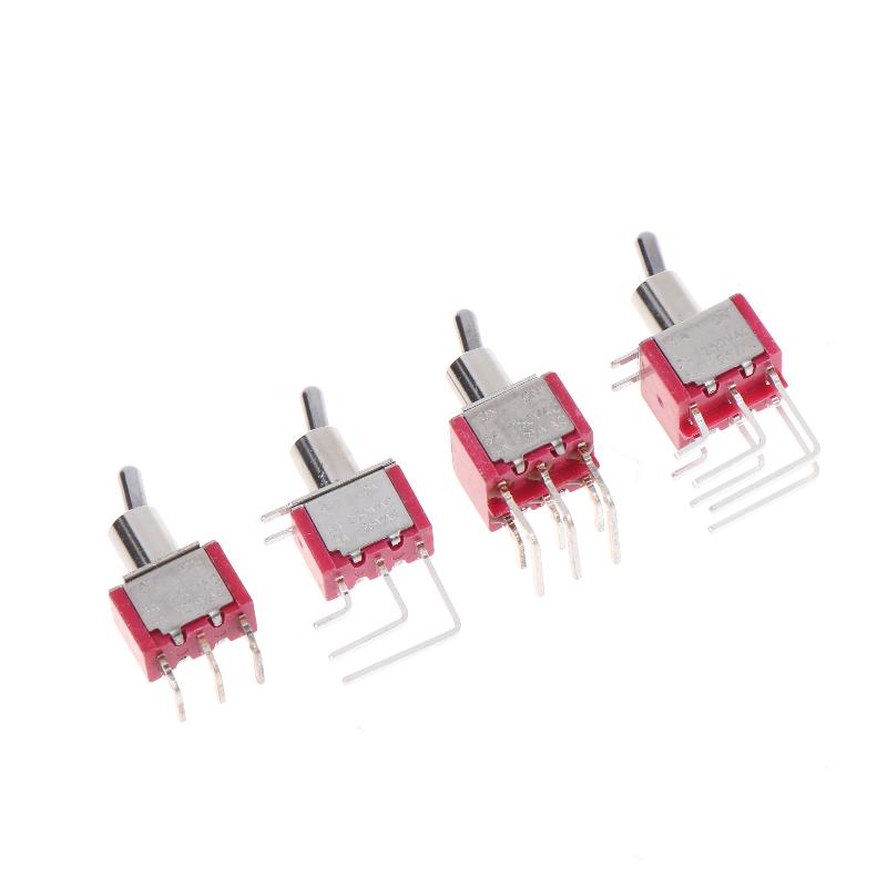 1 Pcs T8019 8021 8301L Vertical Right Angle Pc Thru-Hole Trminal 3A Toggle Switch Salecome T80-T