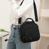 Mini Zaino in Nylon da Donna, Borsa a Tracolla Leggera con Tasche Multiple