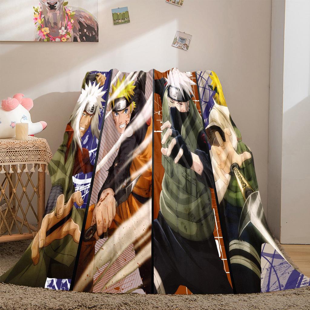 Japanese anime cartoon NARUTO famous Uzumaki Naruto blanket soft home furnishing nap decoration four seasons warm Sherpa blanket B11