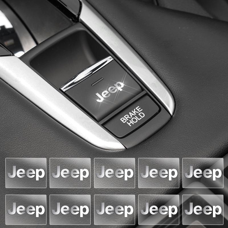 3D Metal Car Decoration Sticker Badge Decal Auto Accessories For Jeep Grand Cherokee Wrangler JK Gladiator Compass Renegade AKX1