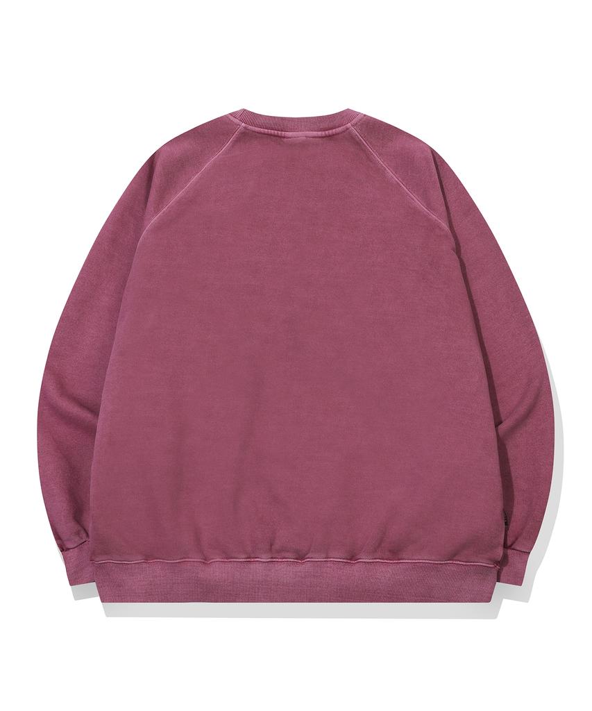 Compagno Pastel Bunny Raglan Pigment Sweatshirt Dusty Pink