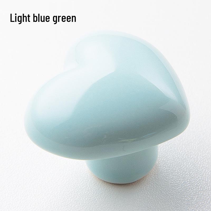 Spot Love Ceramic Children's Wardrobe Handle - Cartoon Cabinet & Drawer Adhesive Hook