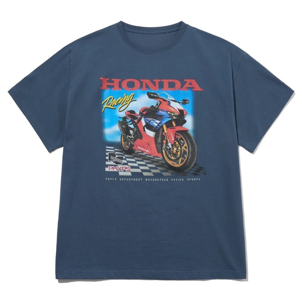 Honda Herren und Damen T-Shirt Sommer Klassisches T-Shirt Honda Racing Fire Blade Kurzarm Frühling Herbst Motorrad Radsport Oberteil