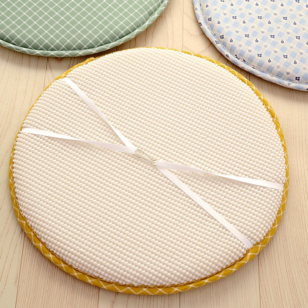 12.9 inch Seat Cushion With Straps Cotton Chair Pad Thickness Stool Mat Soft Breathable Children Living Room Office