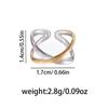 Colorfast Geometric Titanium Steel Women's Ring, Minimalist Design, Simple & Fashionable Stainless Steel Finger Ring