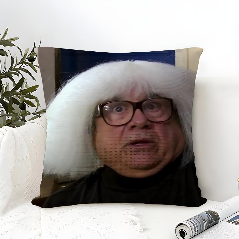Meme Grappig D-Danny D-DeVito Kussensloop linnen kussensloop bank huisdecoratie kussenhoes kussenhoes 30x30cm