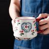 Kreative Süße Kirschkeramik Tasse Büro Kaffeetasse Wasserbecher Teetasse Haushalt Hohe Schönheit Frühstückstassen Milchbecher Saftbecher