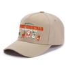[Christmas] 1Pc Festive Christmas And Happy New Year Polyester Baseball Cap, 100% Polyester Woven Street Style Hat, Hand Washabl