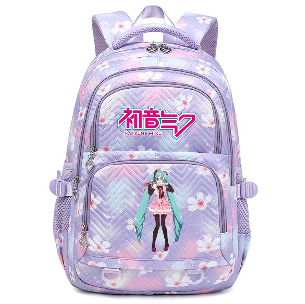 Anime Hatsune Miku Printed School Backpack Student Teenager Bookbag for Boy Girl Women Large Capacity Waterproof Backpack Travel Mochila Escolar