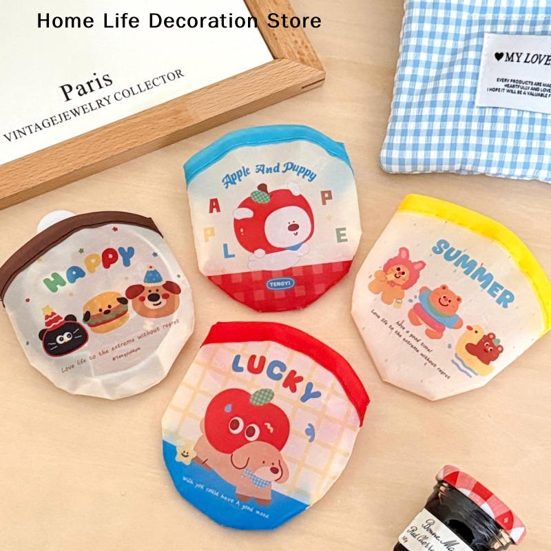 Cute Cartoon Mini Foldable With Photo Reflector Fan Lightweight Portable Summer Fan Outdoor Handheld Round Convenient Pocket Fan