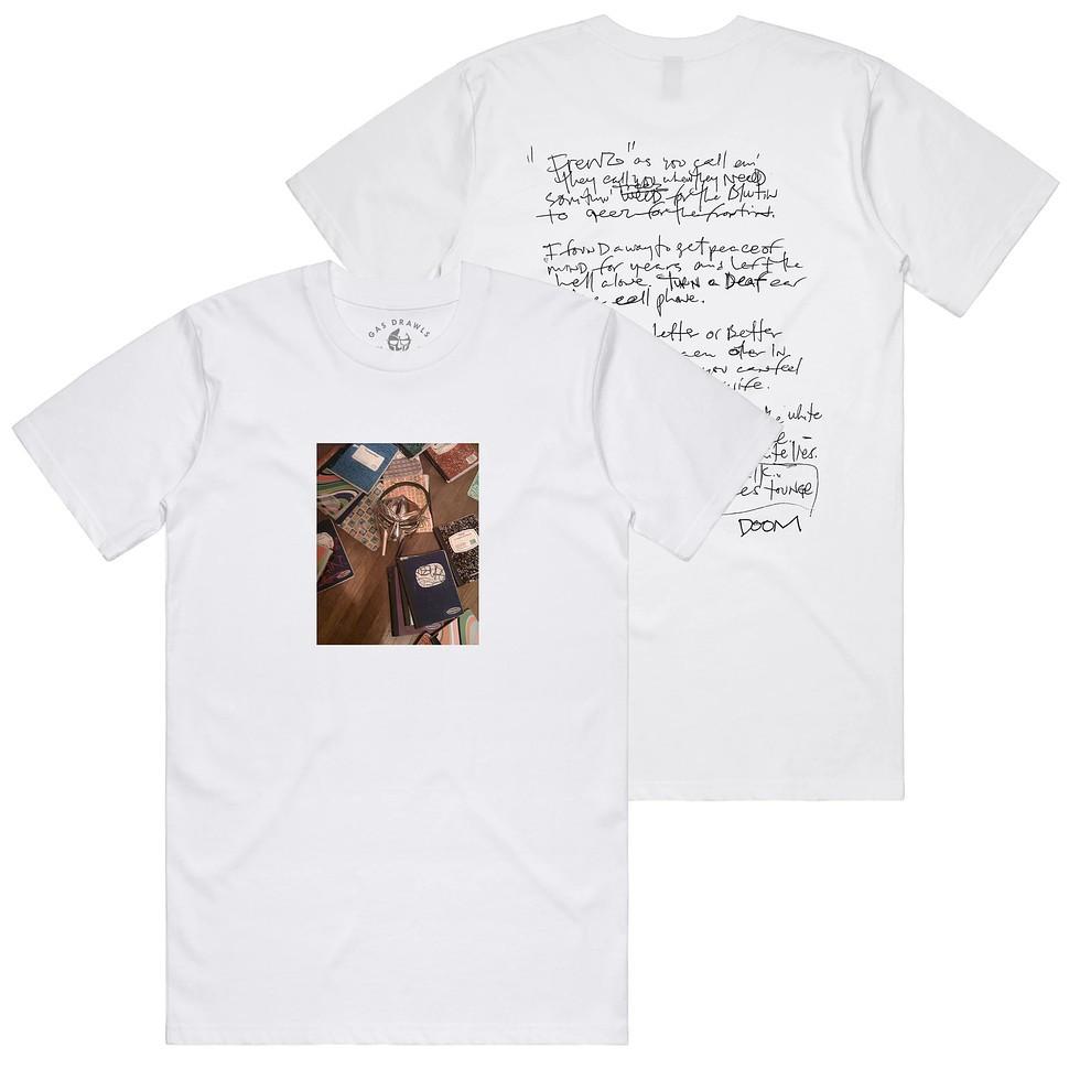 MF DOOM The Note Books T-Shirt White- XL