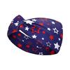 Retro Star Stripe Twisted Sweat Absorbing Yoga Running Headband for Sports and Party Decoration Unisex Stretchy Hair Band