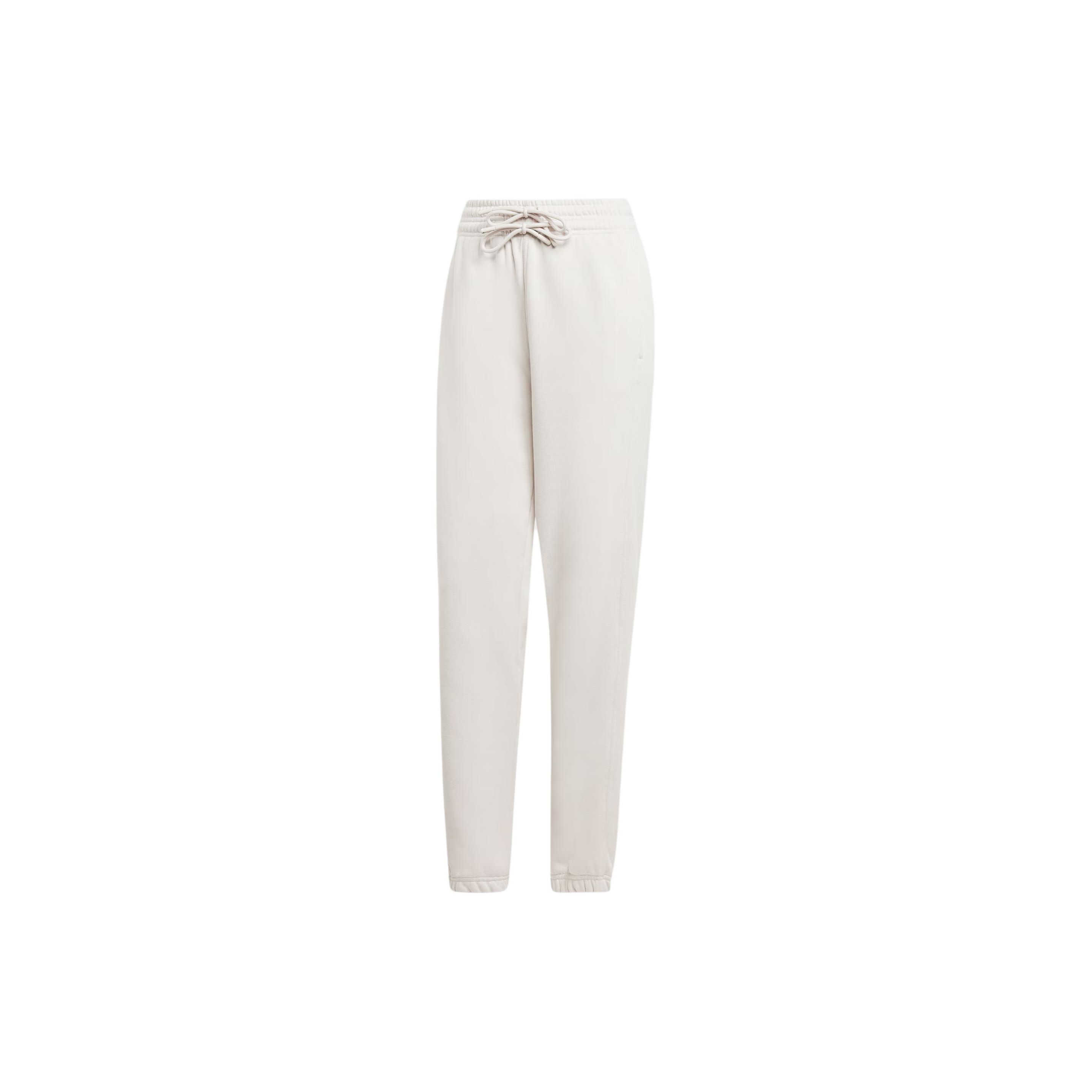 Adidas X Stella McCartney Regular Fit Solid Logo Fleece Cuffed Knit Joggers, Women s Pearl Pink Bottoms IU0876 XXS