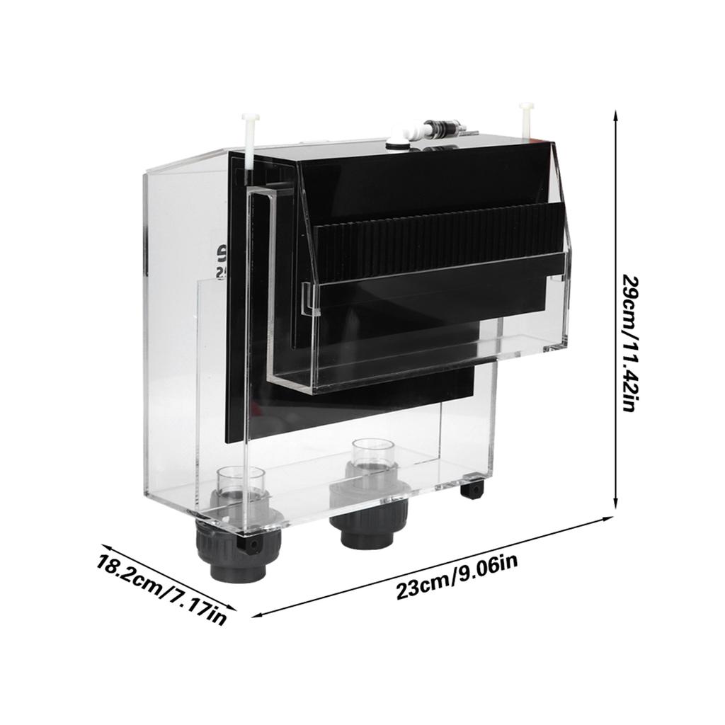 Quality Acrylic Self Start Siphon Hang On Overflow Box for Fish Tank Aquarium
