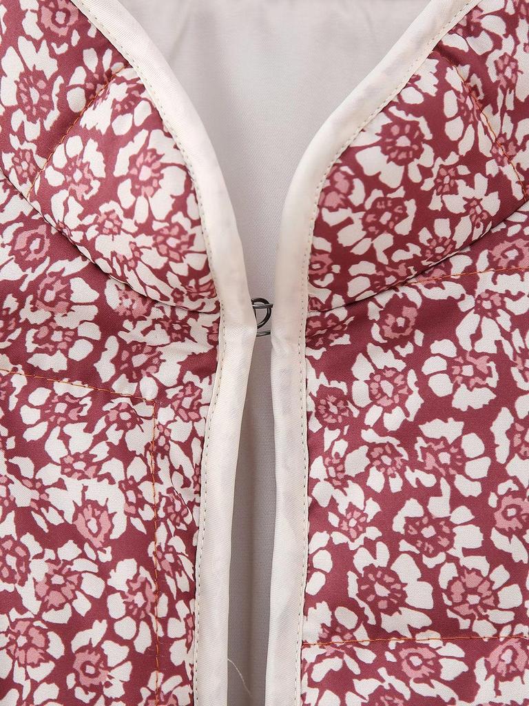 Women's European Style Quilted Floral Jacket - 2023 Autumn/Winter