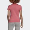 Adidas Logo Sport Casual Three Stripes Round Neck Breathable Training Fitness Short Sleeve T-Shirt Women T-Shirt Watermelon-Red EI0766