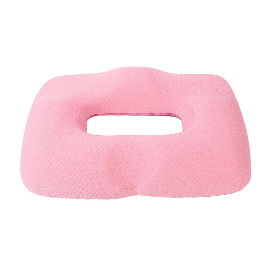 Seat Cushion Comfortable Memory Foam Breathable Versatile Hollow Seat Cushion for Office Car Home Pink