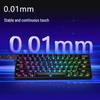 Customizable 61-Key Wired Gaming Mechanical Keyboard with Magnetic Switch and Aluminum Gasket Mount