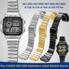 18mm nerezový řemínek k hodinkám pro Casio řady A158/159/A168/169/F91W AQ-S810/AE1200/1300 Kovový řemínek na hodinky Pánský Dámský Náramek
