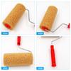 Sponge Paint Roller Art with Handle Decorated Supplies Wall Decor Painting for Wall Painting Ceiling Replacement Door Wallpaper