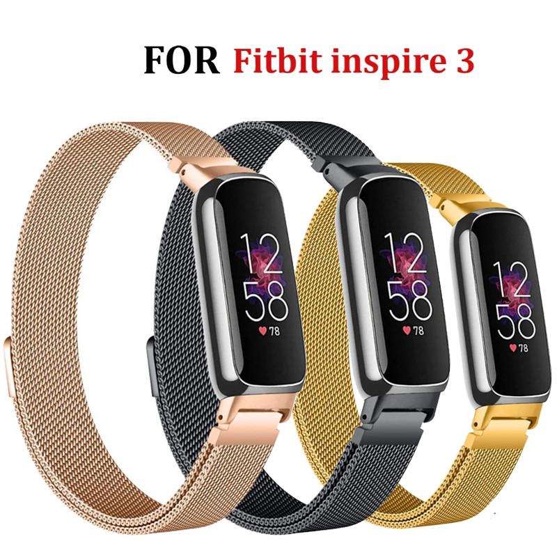 Magnetic Bracelet Strap for Fitbit Inspire 3 Women Men Mesh Watch Wristband Loop for Fitbit Inspire 3