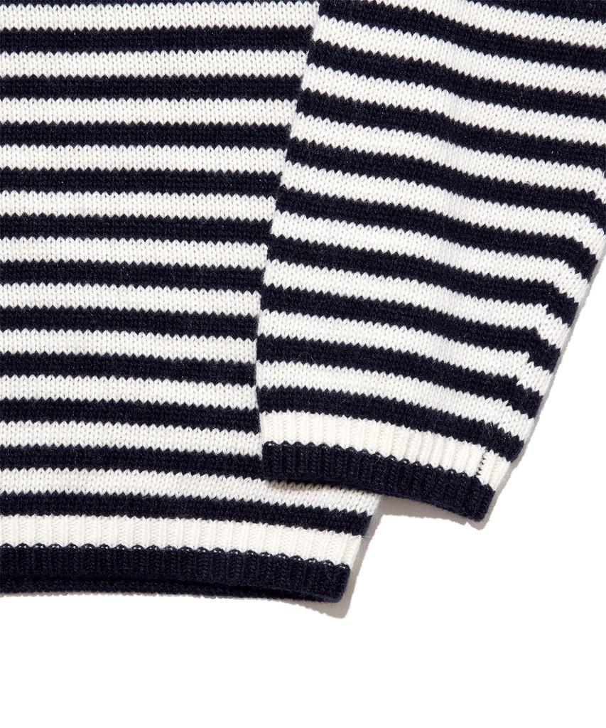 LEE Striped Small Logo Knit Navy