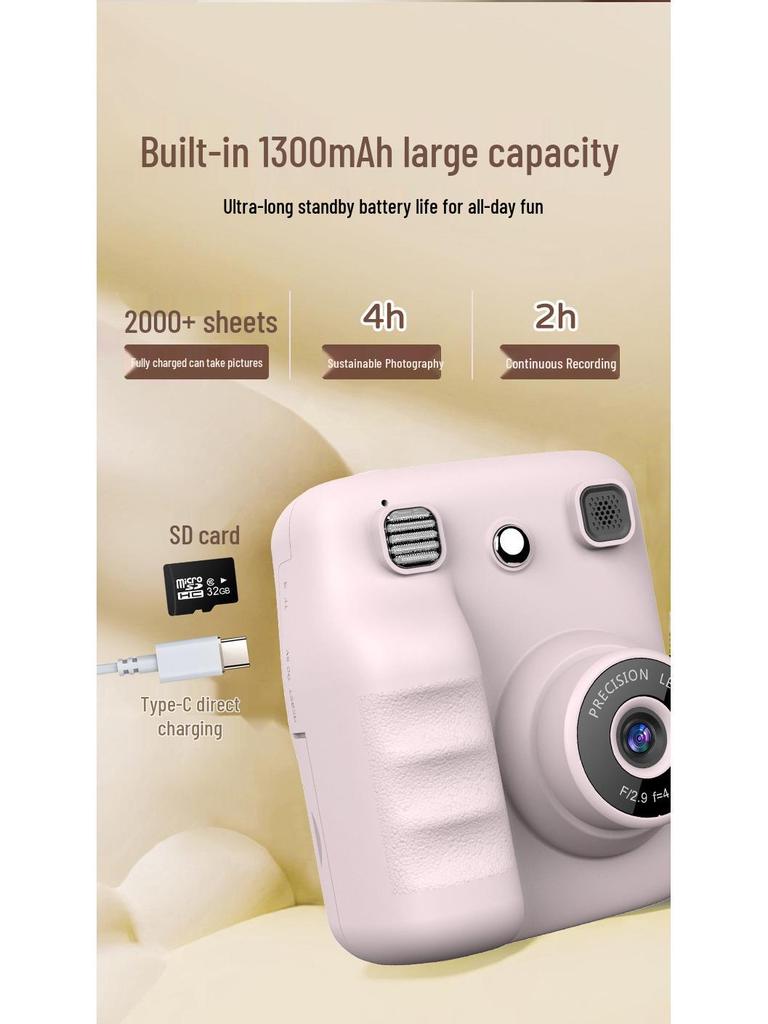Portable Polaroid Kids Thermal Instant Camera - Children's Day Gift