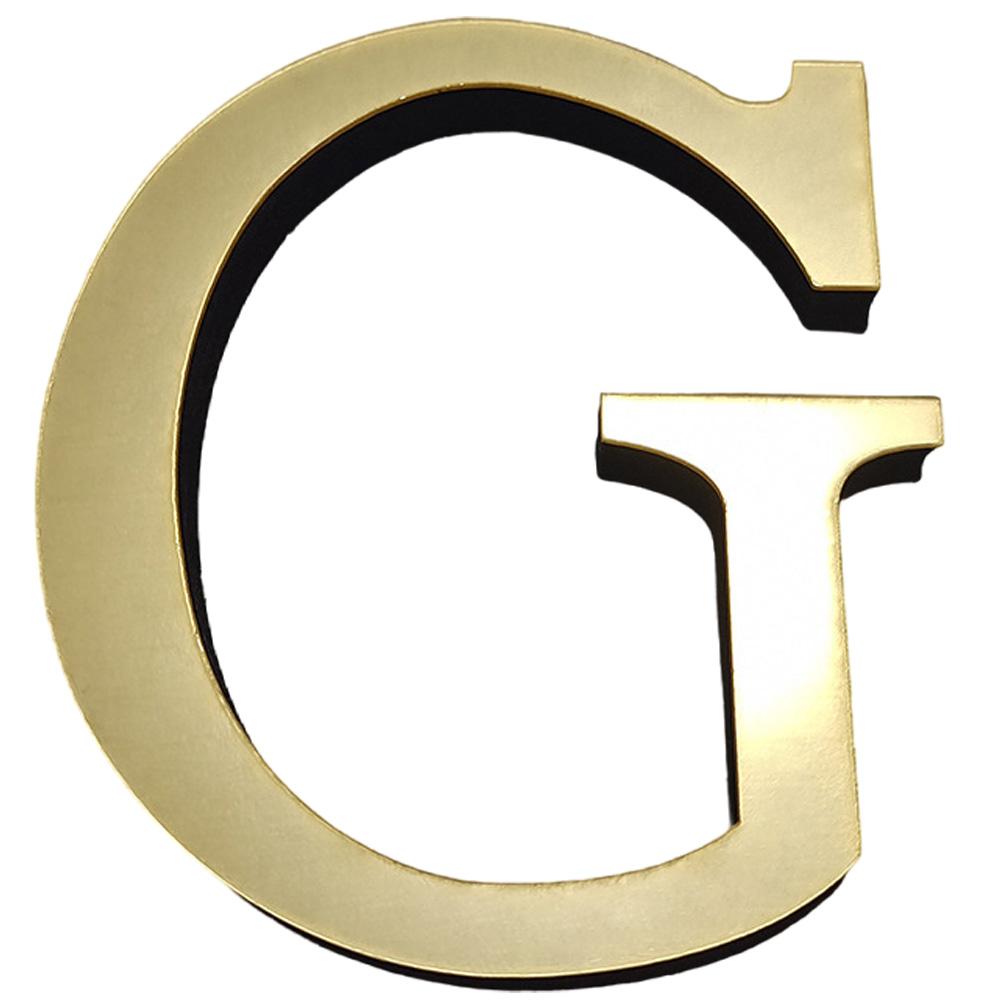 Gold English Letters Wall Stickers Wall Art Alphabet 10CM 3D Acrylic Mirror+EVA Numbers Ornaments DIY Wall Decals for Home Decor