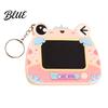 Portable Graffiti Board Mini Drawing Keychain for Kids  Cartoon Frog Writing Pad with Travel Friendly Sketch Key Ring  Hanging Doodle School
