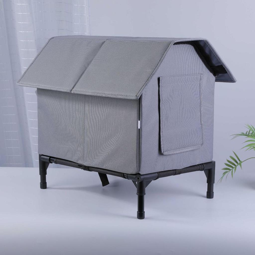 Stray Cat Shelter with a Base Stand Winter Wram Pet House Feral Cat Warm Shelter Tent for Kittens Puppies and Wildlife