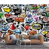 3d Graffiti Wallpaper For Walls Street Graffiti 3d Wall Mural Bedroom Living Room Corridor Wall Mural Wallpaper