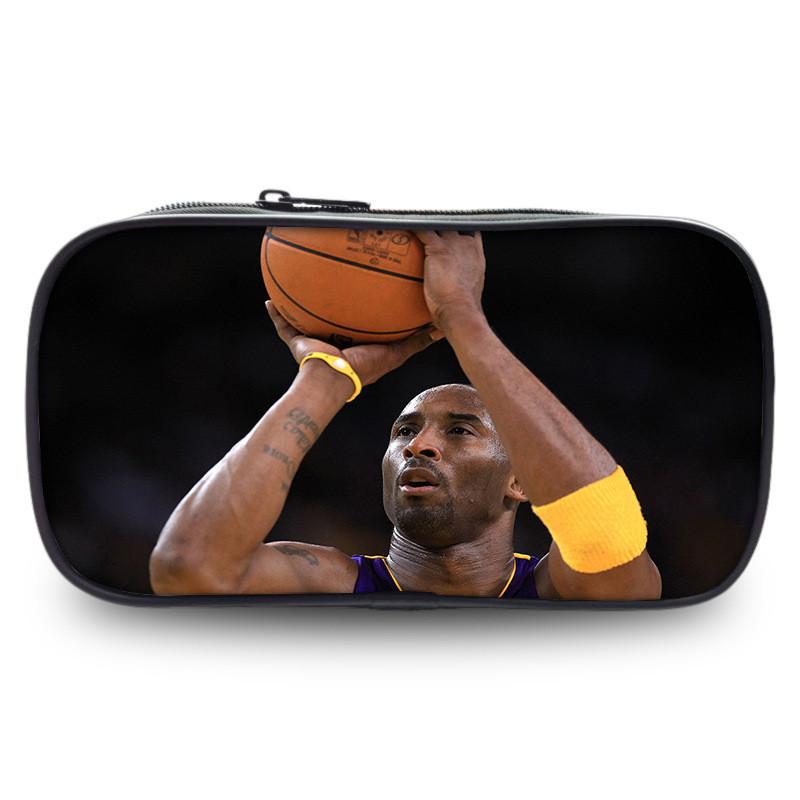 Kobe Bryant Sports Star Pen Case Large Capacity Stationery Organizer For Students