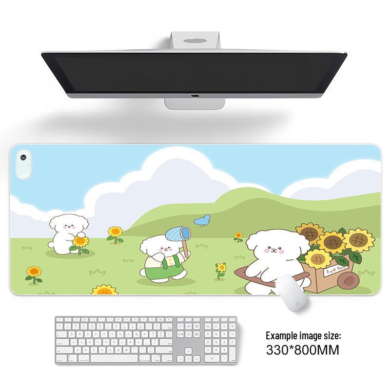 Large Odorless Cartoon Heating Desk Pad - Warm Office Mouse & Table Mat