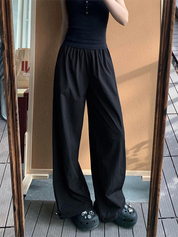 

Women s Plus Size High Waist Navy Blue Wide Leg Work Pants M (suggested 90-100 jin)