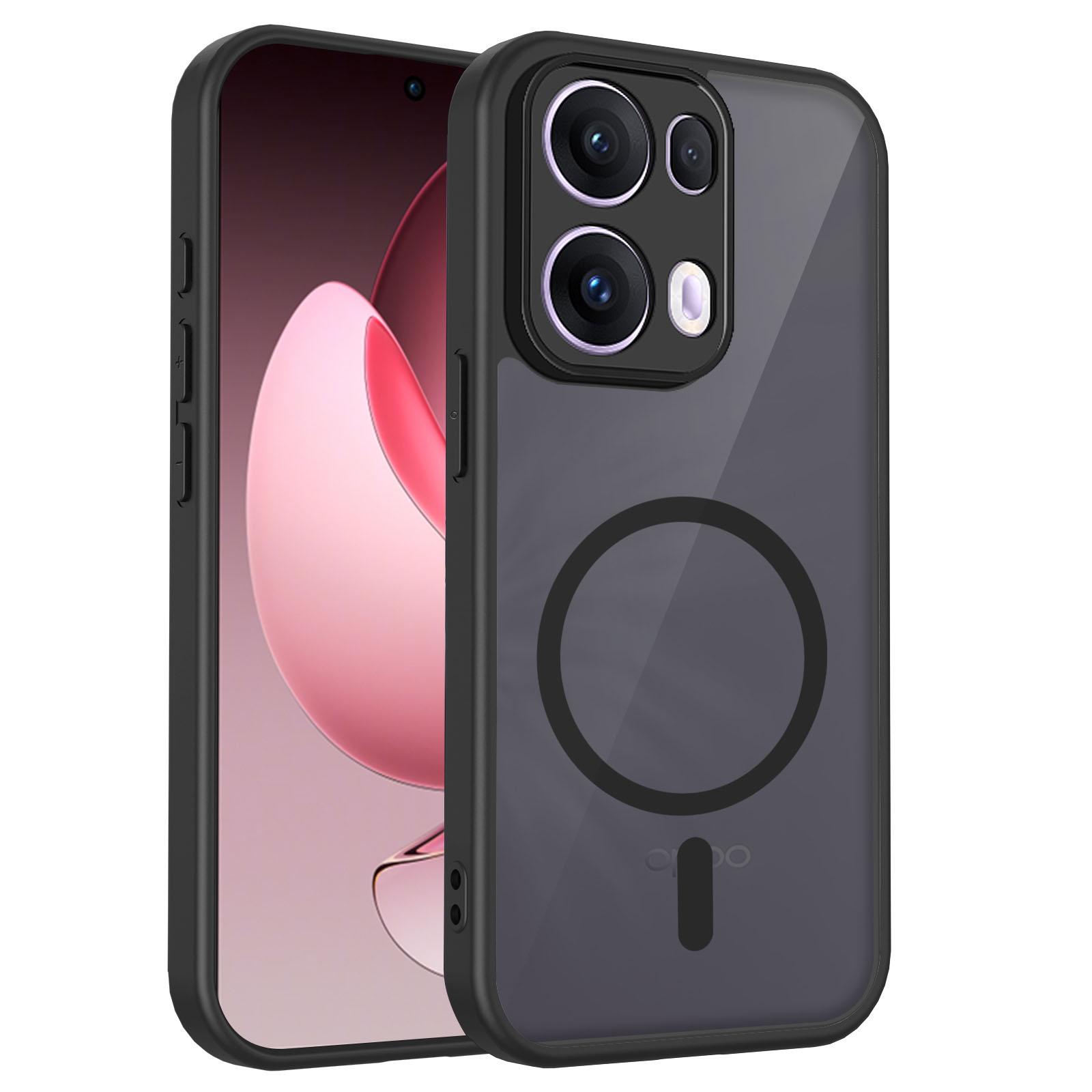 

Case for OPPO Reno 14 13 12 Pro 5G Armor Matte Frosted Clear Magnetic Wireless Charge Cover for OPPO Reno 14F 13F 12F 5G Coque OPPO Reno12