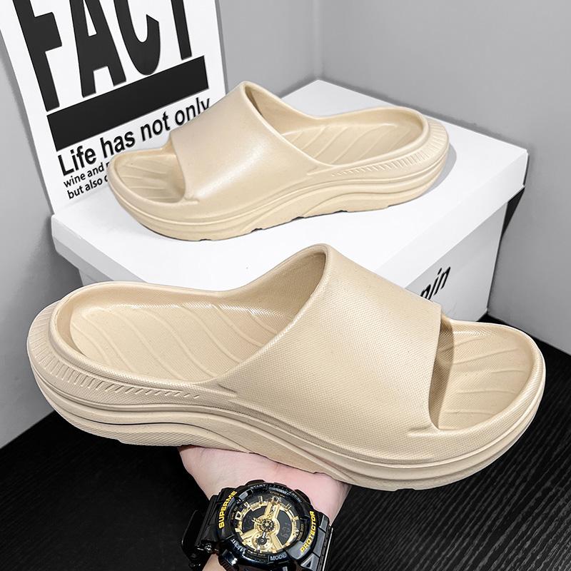 Fashion New Men slippers House Shoes Non-Slip Thick Soft Platform Slide Sandals Men Indoor Outdoor Shower Bathroom Slipper Casual Shoes