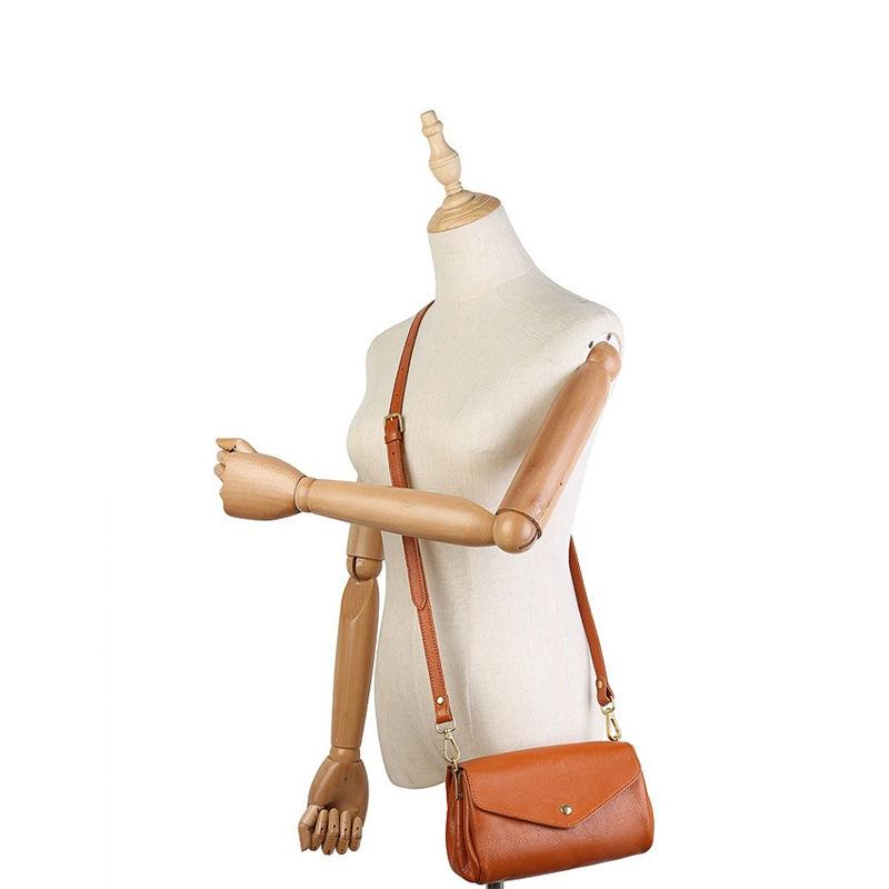 Genuine Leather Shoulder Bags for Women Vintage Design Crossbody Messenger Bag Fashion Purse GZW