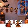 Halloween Decor Wood Banner,Wall Bunting Sign,Cartoon Wall Garland Flag Decoration for