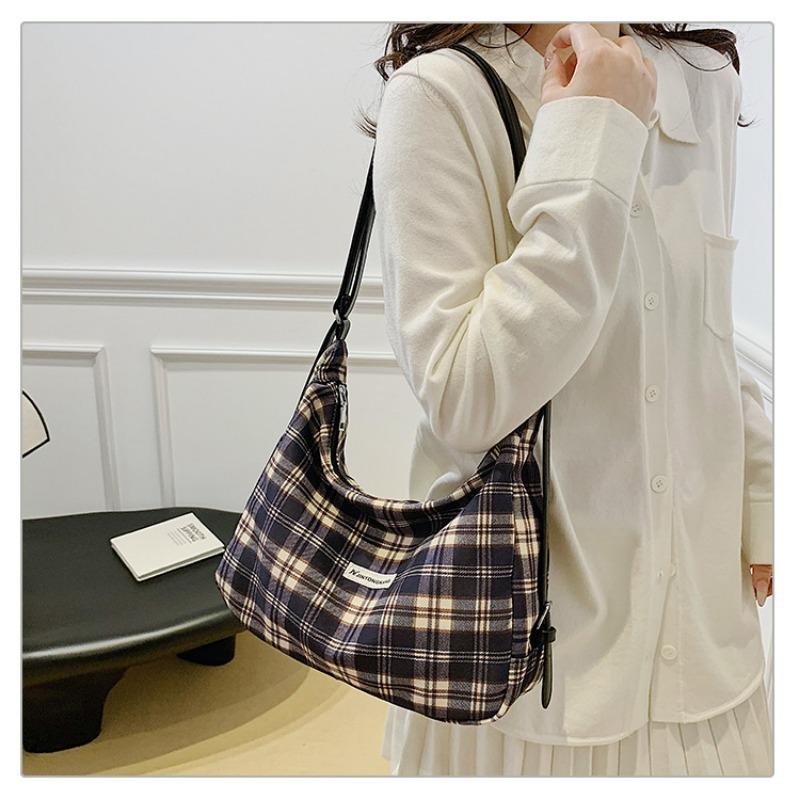 Backpack Women's New Fashion Large Capacity Canvas Bag Casual Multifunctional One Shoulder Crossbody Dumpling Bag