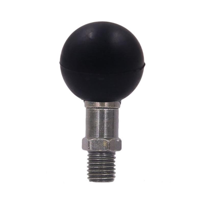 25mm Ball Head Adapter with M8 or M10 Thread Post Motorcycle Handlebar Mount Rearview Mirror Ball Clamp Metal Bracket