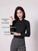 Women's Long Sleeve Professional White Stretch Shirt for College Students and Teachers