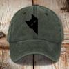 Fun Little Black Cat Printed Visor Baseball Cap  For Man Women Hiking Fishing Vacation
