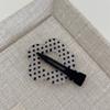 1pair Academy Style Bangs Clips Black White Polka Dot Hairclip Texture Side Clip Hairclip Sweet and Cute Side Clip Hairaccessory