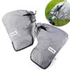 Electric Bicycle Winter Handlebar Cover: Waterproof, Windproof, Thick Fleece Gloves for Cold-Proof Riding