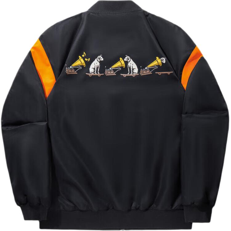 Li Ning Dessin Animé Anime Bloc de Couleurs Zippé Doux Respirant Polyvalent Ample Veste en Coton Homme vestes AJMV335-1