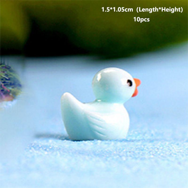 Colors 5 Mini Colorful Duck Resin Diy Micro Landscape Ornament Garden Miniatures