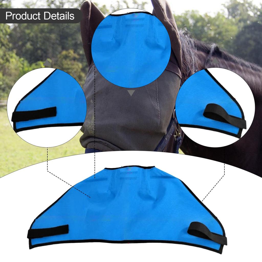 Horse Fly Mask without Ears Fly Veil Breathable Outdoor Equine Reusable
