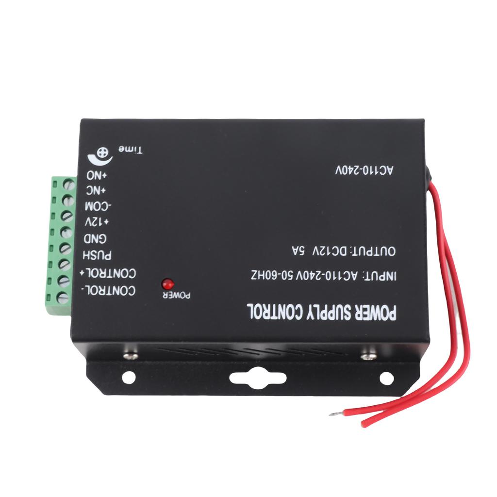 12V 5A Door Entrance Guard System Access Control Power Supply Black 100 260V