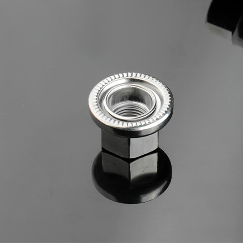 Hub Nut for Fixed Gear Bike Front Rear Hub Fixing Metric9/10 3/8 Inch With Anti-skid Texture for Drum Axle Firm Mount