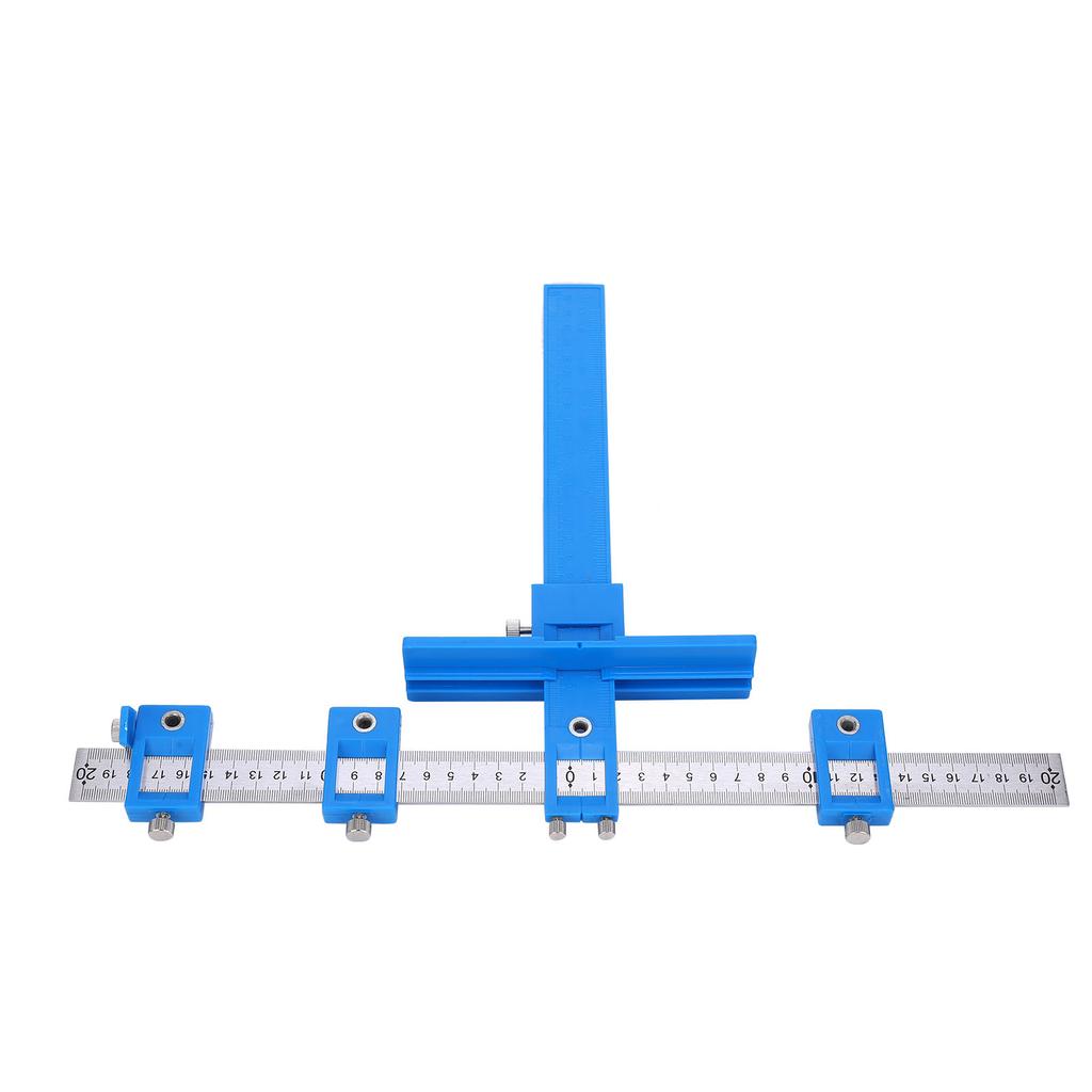 Hole Punch Locator  , Cabinet Hardware Device, Easy to Use, High Accuracy, Wide Adjustment Options for Wooden Dowels, with Double Thumb Screw, Hor